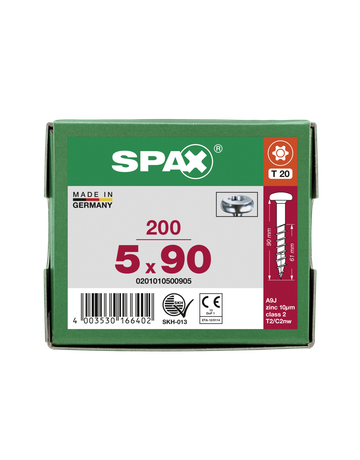 SPAX, Universalschraube, Halbrundkopf, T-STAR plus, 4CUT, TG, WIROX - SPAX - 6