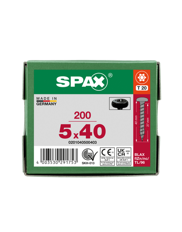 SPAX Halbrundkopf T-STAR plus T15 VG BLAX - SPAX - 5