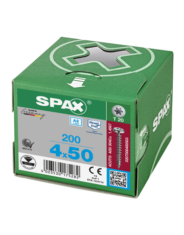 SPAX, Universalschraube, Halbrundkopf, T-STAR plus, VG, Edelstahl A2 - SPAX - 5