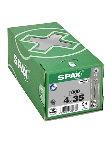 SPAX, Universalschraube, Linsensenkkopf, Kreuzschlitz Z, VG, galv. blank verzinkt - SPAX - 5