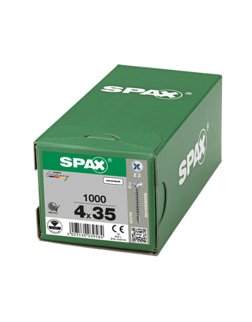 SPAX, Universalschraube, Linsensenkkopf, Kreuzschlitz Z, VG, vernickelt - SPAX - 5