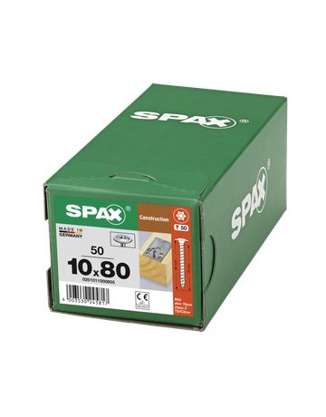 SPAX, Holzbauschraube HI.FORCE 10 mm, Tellerkopf, T-STAR plus, 4CUT, Vollgewinde, WIROX - SPAX - 2