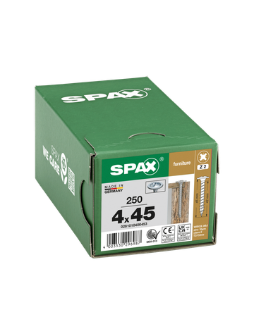Rückwandkopf Kreuzschl. Z2 VG WIROX 4 x 45 mm - SPAX