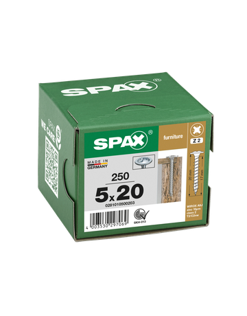 Rückwandkopf Kreuzschl. Z2 VG WIROX 5 x 20 mm - SPAX