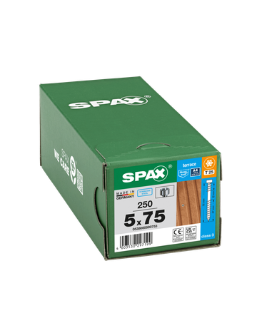 Terrasse A4 Zylinderk. T-STAR PLUS T25 Fixiergw. CUT 5 x 45 mm - SPAX - 4