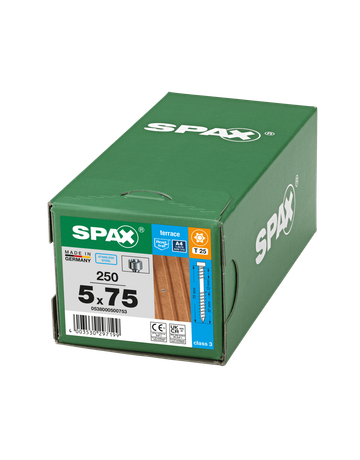 Terrasse A4 Zylinderk. T-STAR PLUS T25 Fixiergw. CUT 5 x 45 mm - SPAX - 5