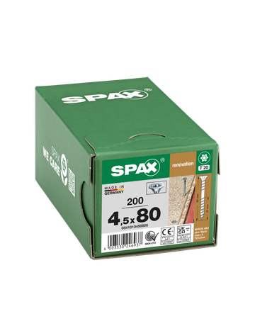 SPAX, Verlegeschraube, Senkkopf, T-STAR plus, 4CUT, Fixiergewinde, WIROX - SPAX - 4
