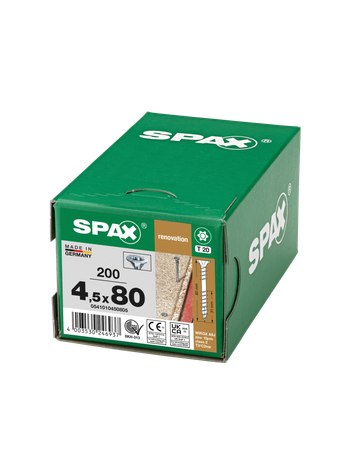 SPAX, Verlegeschraube, Senkkopf, T-STAR plus, 4CUT, Fixiergewinde, WIROX - SPAX - 5