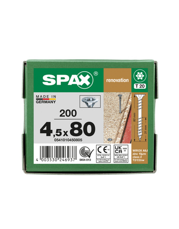 SPAX, Verlegeschraube, Senkkopf, T-STAR plus, 4CUT, Fixiergewinde, WIROX - SPAX - 6