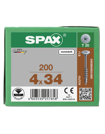 SPAX Korpusverbinder T-STAR plus T20 TG BLAX - SPAX - 6