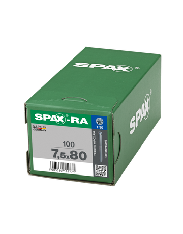 SPAX-RA, Rahmenanker, Zylinderkopf, T-STAR plus, VG, galv. blank verzinkt - SPAX - 5