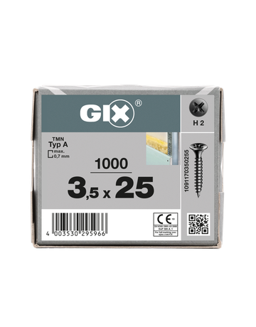 GIX-A Trompetenk. H2 Feingw. phosph. 3,5 x 25 mm - SPAX - 5