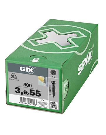 SPAX, Schnellbauschraube, Typ-A, Feingewinde, Trompetenkopf - SPAX - 4