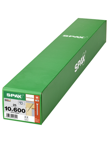 SPAX, Holzbauschraube 10 mm, Senkkopf, T-STAR plus, Fräsrippen,  CUT-Spitze, Vollgewinde, WIROX - 5