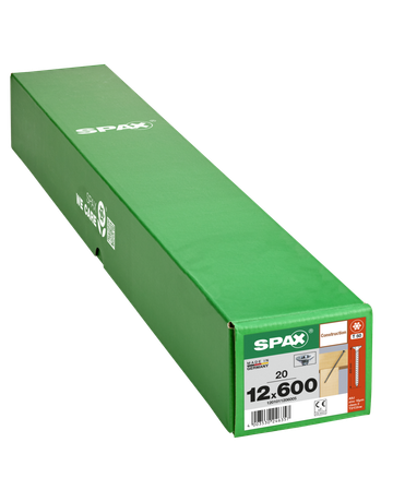 SPAX, Holzbauschraube 12 mm, Senkkopf, T-STAR plus, Fräsrippen,  CUT-Spitze, Vollgewinde, WIROX - SPAX - 5