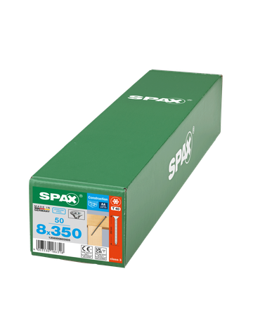 SPAX-S A4 Senkmultikopf T-STAR plus T40 VG CUT BLAX Ø 8x350 mm - 6