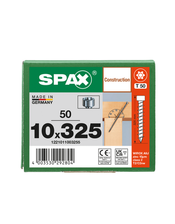SPAX Zylinderkopf T-STAR plus T40 VG CUT Ø 8x 260 mm - SPAX - 6