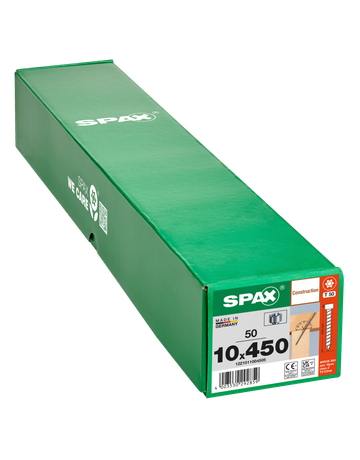 SPAX Zylinderkopf T-STAR plus T40 VG CUT Ø 8x 400 mm - SPAX - 4