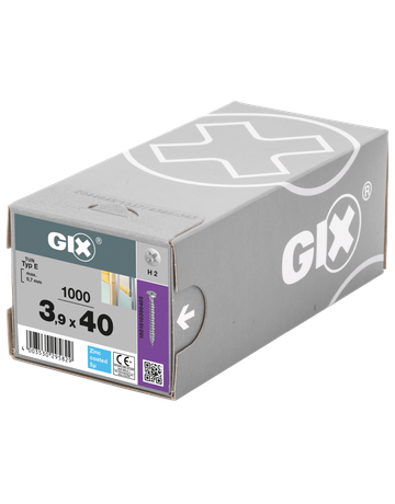 GIX-E Trompetenk. Fräsrippen H2 HILO-Gewinde verz. 3,9 x 40 mm - SPAX - 3