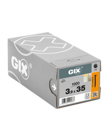 GIX-F Trompetenk. H2 Grobgw. Gegengw. phosph. 3,9 x 35 mm - SPAX - 2