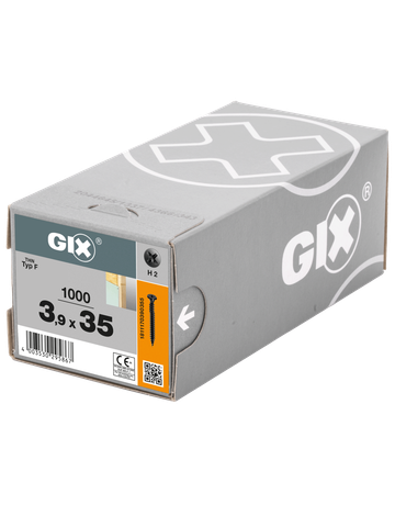 GIX-F Trompetenk. H2 Grobgw. Gegengw. phosph. 3,9 x 35 mm - SPAX - 3