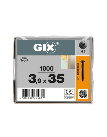 GIX-F Trompetenk. H2 Grobgw. Gegengw. phosph. 3,9 x 35 mm - SPAX - 4