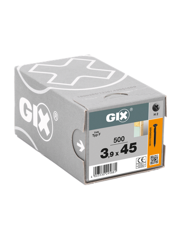 GIX-F Trompetenk. H2 Grobgw. Gegengw. phosph. 3,9 x 45 mm - SPAX - 2