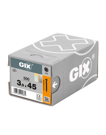 GIX-F Trompetenk. H2 Grobgw. Gegengw. phosph. 3,9 x 45 mm - SPAX - 3