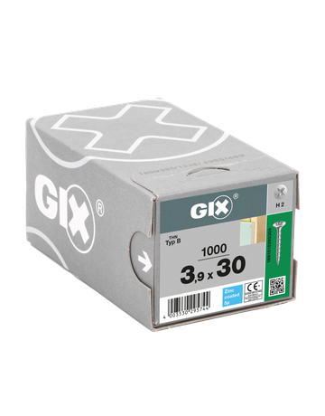 GIX-B Trompetenk. H2 Grobgw. verz. 3,9 x 30 mm - SPAX - 2
