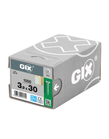 GIX-B Trompetenk. H2 Grobgw. verz. 3,9 x 30 mm - SPAX - 3