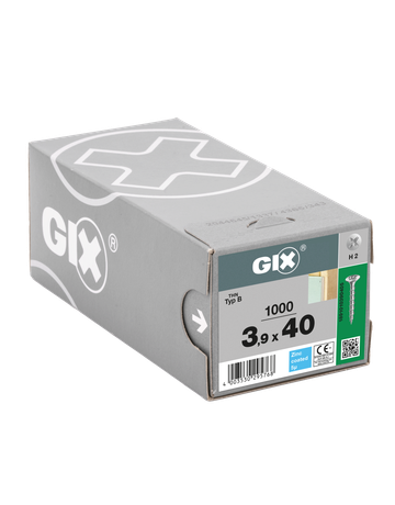 GIX-B Trompetenk. H2 Grobgw. verz. 3,9 x 40 mm - SPAX - 2