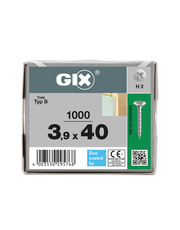 GIX-B Trompetenk. H2 Grobgw. verz. 3,9 x 40 mm - SPAX - 4