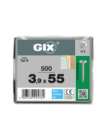 GIX-B Trompetenk. H2 Grobgw. verz. 3,9 x 55 mm - SPAX - 4