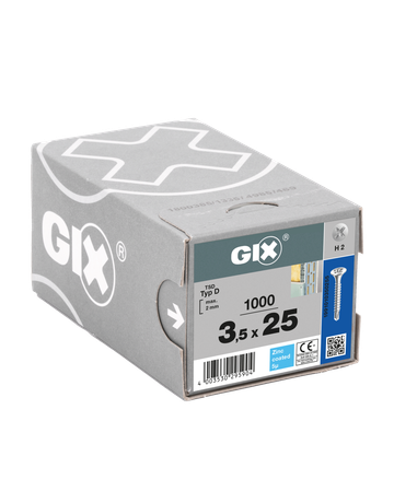 GIX-D Trompetenk. H2 Bohrsp. verz. 3,5 x 25 mm - SPAX - 2