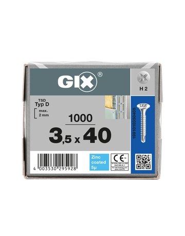 GIX-D Trompetenk. H2 Bohrsp. verz. 3,5 x 40 mm - SPAX - 4