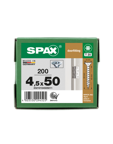 Senkmultikopf kleiner Kopf T-STAR PLUS T20 VG WIROX 4,5 x 40 mm - SPAX - 4