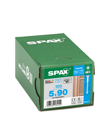 SPAX, Fassadenschraube, Linsensenkkopf, T-STAR plus, CUT, TG, Edelstahl A2 - SPAX - 4