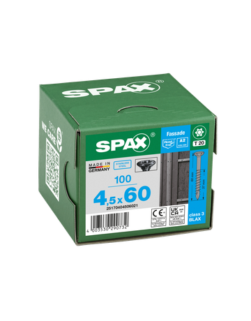 SPAX, Fassadenschraube, kleiner Linsensenkkopf, T-STAR plus, Edelstahl A2 LiKo - SPAX - 4