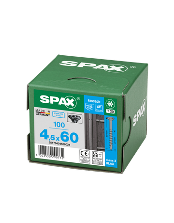 SPAX, Fassadenschraube, kleiner Linsensenkkopf, T-STAR plus, Edelstahl A2 LiKo - SPAX - 5