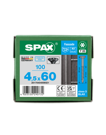 SPAX, Fassadenschraube, kleiner Linsensenkkopf, T-STAR plus, Edelstahl A2 LiKo - SPAX - 6