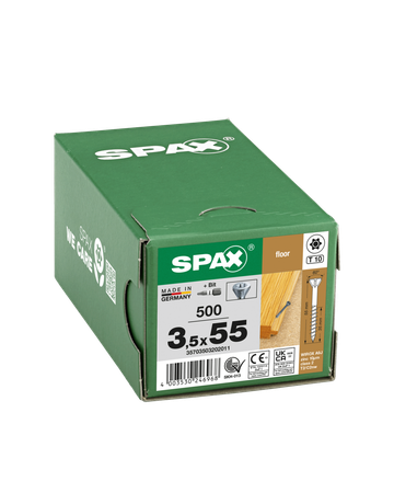 SPAX, Schrauben für Massivholz-Fußböden, Senkkopf, T-Star plus, CUT-Spitze, WIROX - SPAX - 3