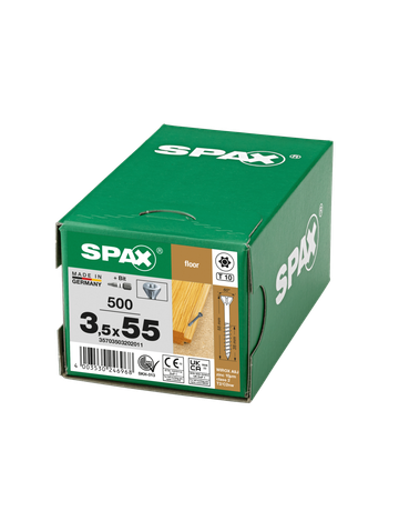 SPAX, Schrauben für Massivholz-Fußböden, Senkkopf, T-Star plus, CUT-Spitze, WIROX - SPAX - 4
