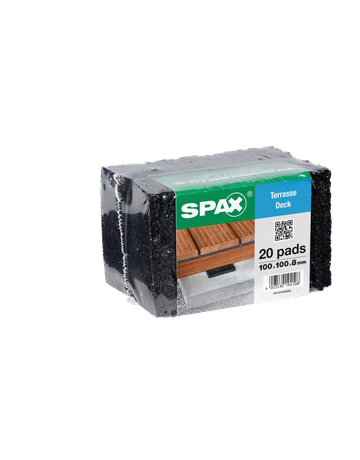 DISTANCE PADS 100X100X8 FOLIE/20 - SPAX - 2