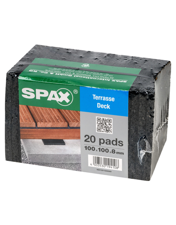DISTANCE PADS 100X100X8 FOLIE/20 - SPAX - 3