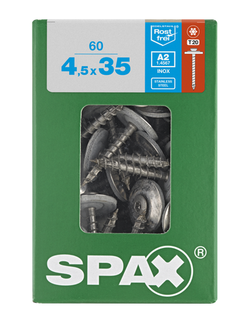 Spax Spenglerschraube Edelstahl A2 L-Karton - SPAX - 5