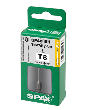 Bit T-STAR PLUS T8 45mm S - SPAX - 2