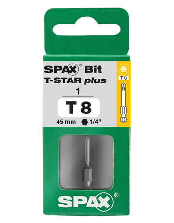 Bit T-STAR PLUS T8 45mm S - SPAX - 4