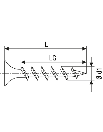 SPAX, Schnellbauschraube, Typ-B, Grobgewinde, Trompetenkopf, Magaziniert - SPAX - 3