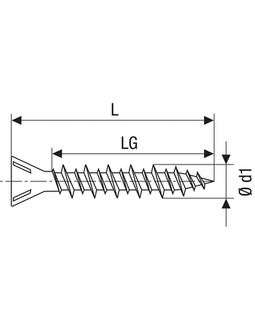 SPAX, Schnellbauschraube, Typ-C, HiLo-Gewinde, kleiner Senkkopf - SPAX - 6
