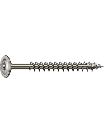 SPAX, Holzbauschraube HI.FORCE  8 mm, Tellerkopf, T-STAR plus, 4CUT, Vollgewinde, Edelstahl A2 - SPAX - 1